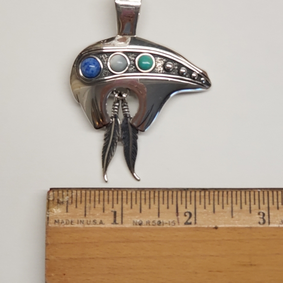 Native American COP Lrg. Brother Bear pendant. - Picture 2 of 6